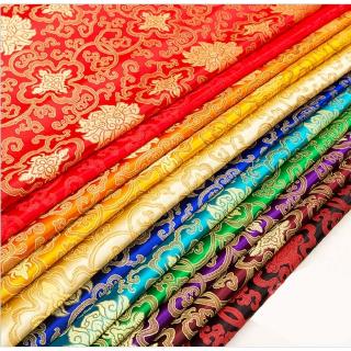 100 * 75cm thêu hoa thổ cẩm mô phỏng vải satin lụa cho gối khăn trải bàn diy khâu tay