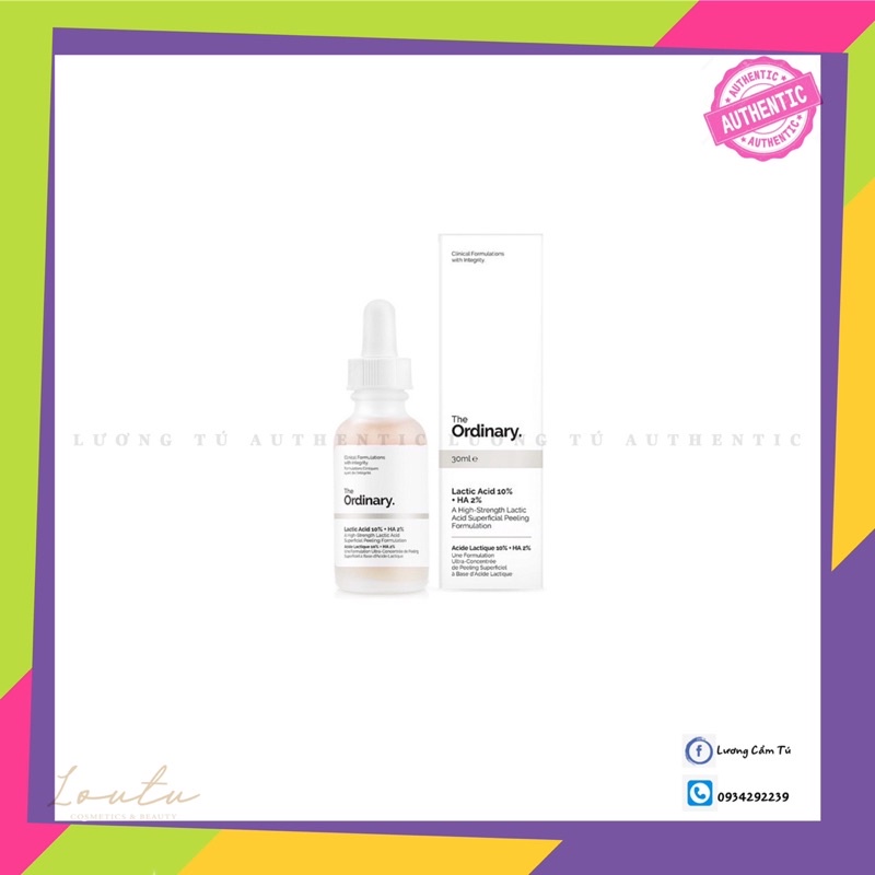 Serum Sáng Da Mờ Thâm Lactic Acid 10%+ HA