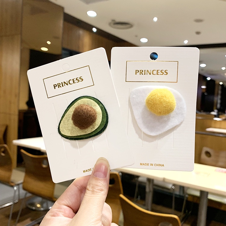 Kẹp Tóc Trái Bơ Trứng Phụ Kiện Thời Trang Cho Nữ AB010