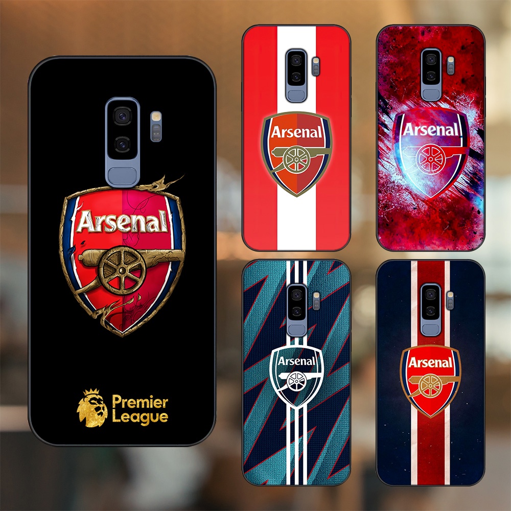 Ốp lưng Samsung S9 Plus viền đen in hình Arsenal FC