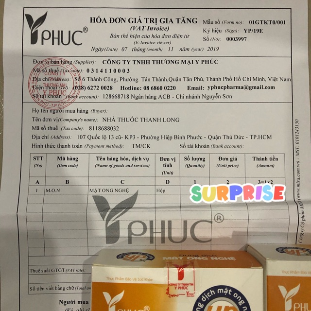 Mật ong nghệ Y Phúc- 15 gói | BigBuy360 - bigbuy360.vn