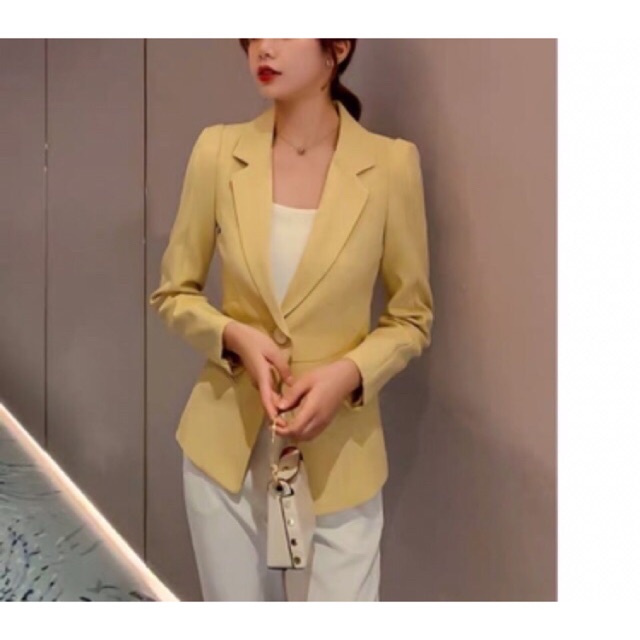 (Hàng sẵn) Áo Blazer đẹp dáng vest (loại phom vừa vặn)