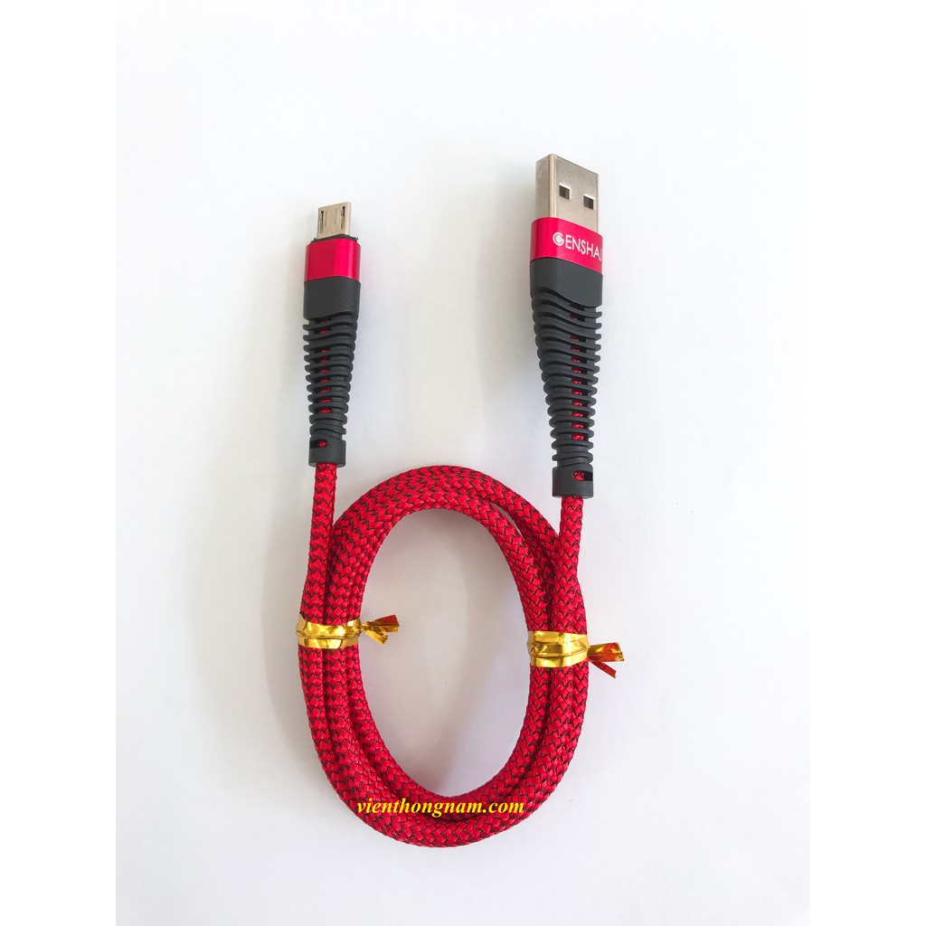 Dây Cáp Sạc Dây Dù Siêu Bền Micro USB Genshai GM08 - Hàng Chính Hãng