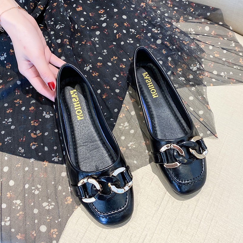 (S129) Giầy búp bê nữ đế dẻo tag xích vòng (mã 029-búp bê) | BigBuy360 - bigbuy360.vn