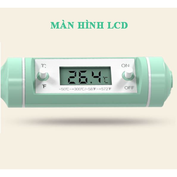 Nhiệt kế đo nước pha sữa, đo nhiệt độ nước, thức ăn cho bé MISUTA Nhật Bản