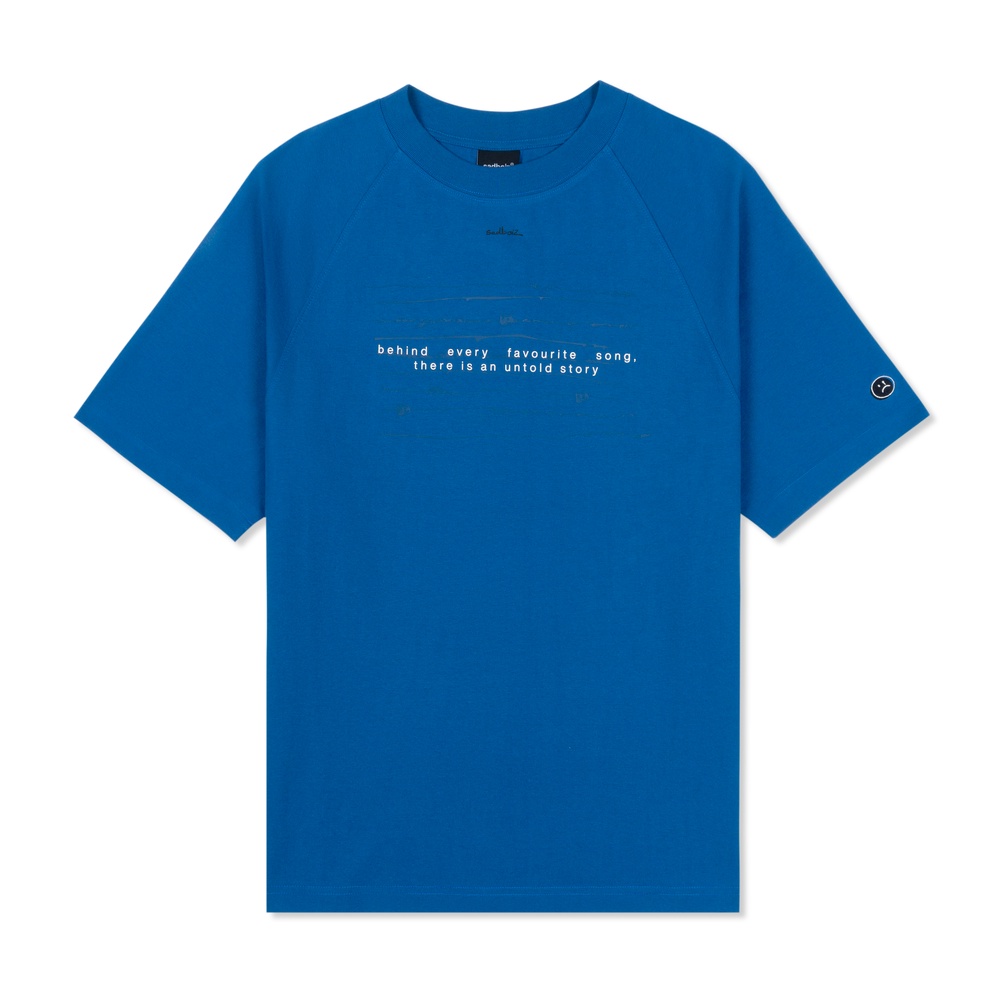 Áo thun SADBOIZ Muzik 'untold story' Black Cobalt Blue