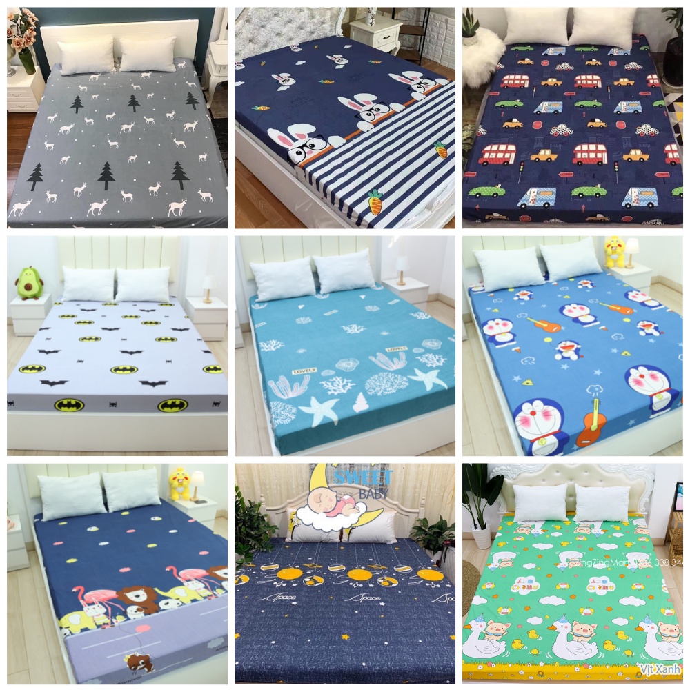 Ga Chống Thấm Cotton m2/m6/m8/2m2 Siêu chống thấm, Ngăn nước, bảo vệ đệm thoáng khí - Zingzingmart