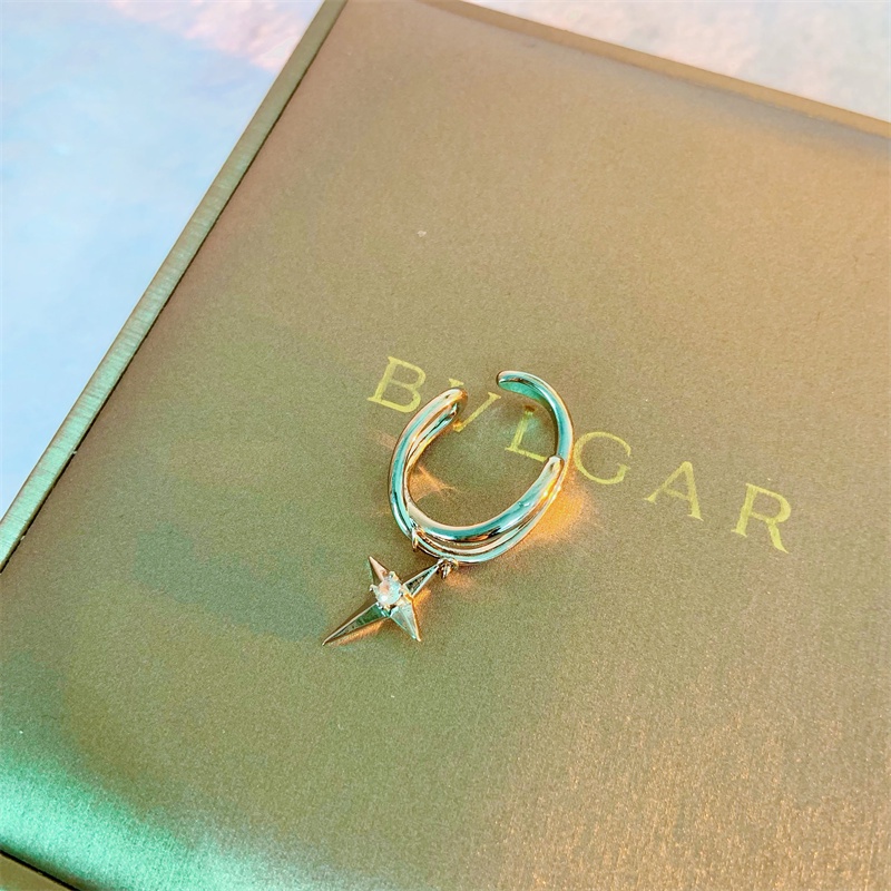 Khuyên Xỏ Vành Tai Đính Đá zircon Đơn Giản Thanh Lịch Thời Trang Cho Nữ
