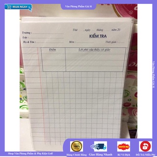 [ GIÁ SẬP SÀN ] Giấy kiểm tra cấp 1,Giấy kiểm tra ô ly HH - 1 Tập 6 Tờ Đôi