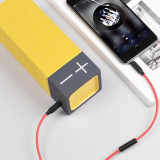 Cáp audio 3.5mm Hoco upa12 aux - đỏ đen- dài 1m