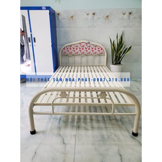 Giường sắt giá rẻ 1m2 x 2m Nội Thất Chí Hiếu