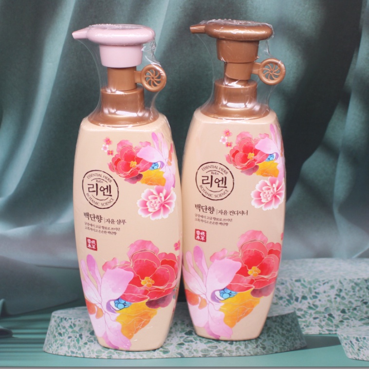 Dầu gội dưỡng mềm tóc hương hoa ReEn Essential Herb Botanic Science - Baekdanhyang Hàn Quốc 500ml