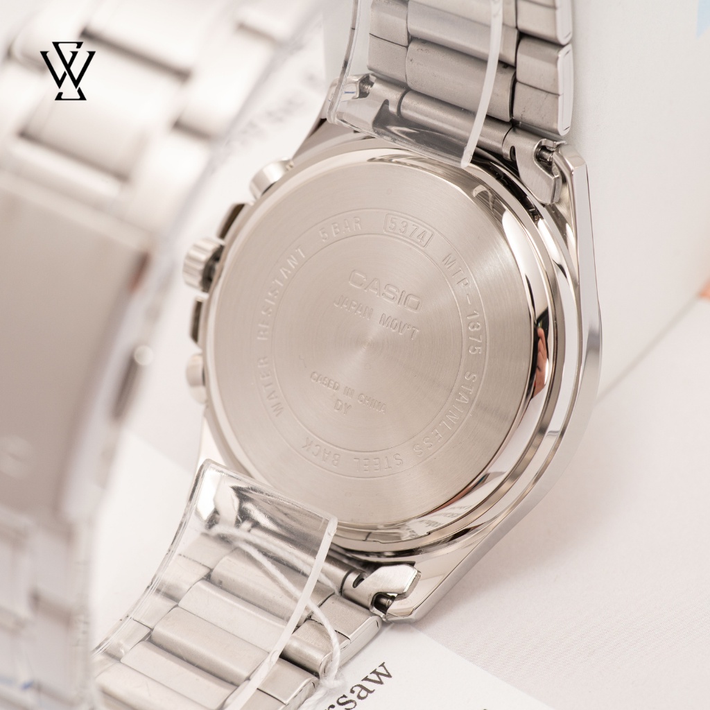Đồng Hồ Quartz Nam Casio WATCHSTORE MTP-1375D-7A2VDF Thiết Kế Kính Khoáng 42mm, Dây Kim Loại, Vỏ Thép Không Gỉ