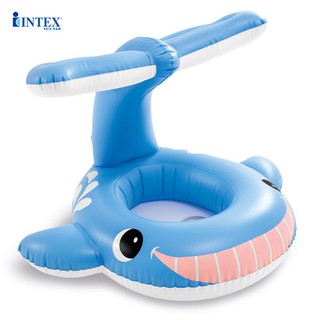 PHAO BƠI XỎ CHÂN CÁ VOI XANH INTEX 56591