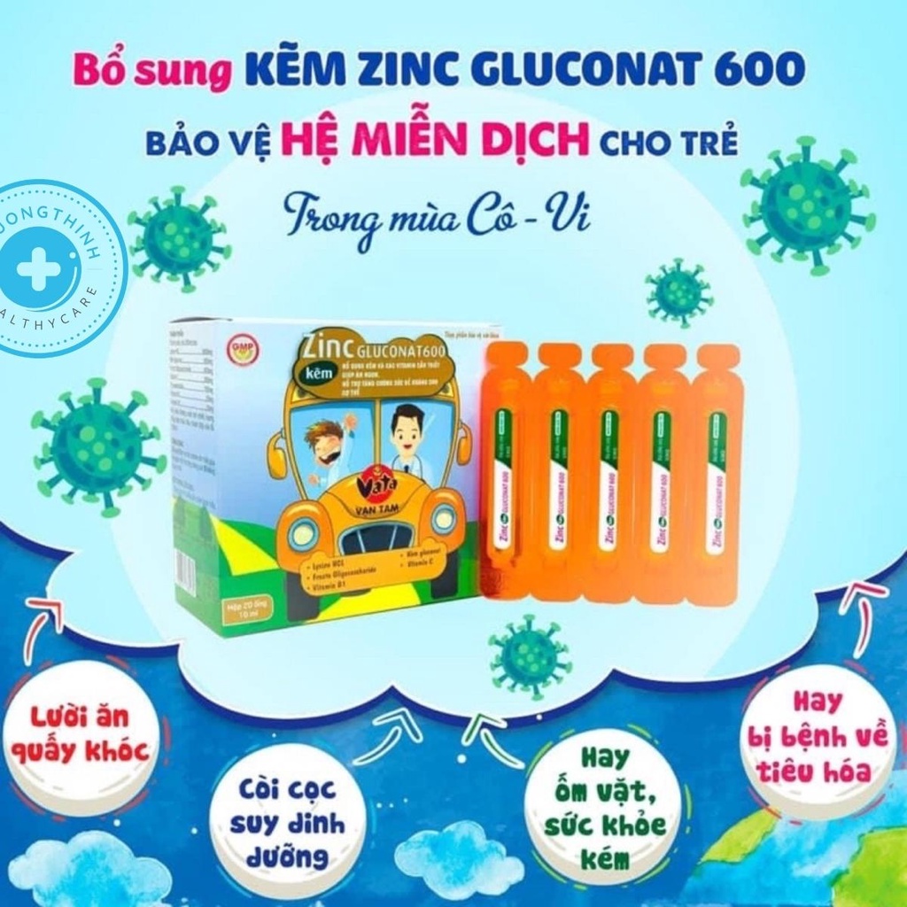 KẼM ZINC GLUCONAT600