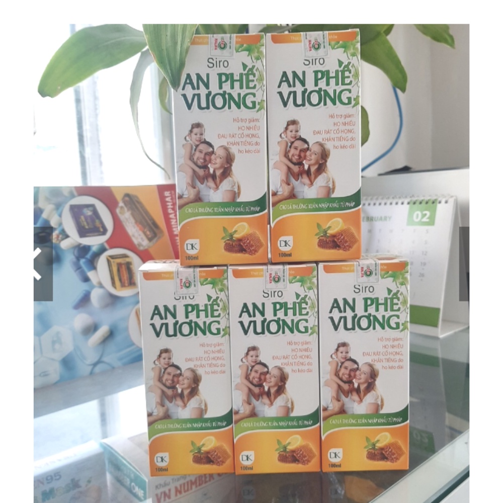 Siro An Phế Vương Với Thành Phần Cao Lá Thường Xuân Nhập Khẩu Pháp Bổ Phế Tiêu Đờm
