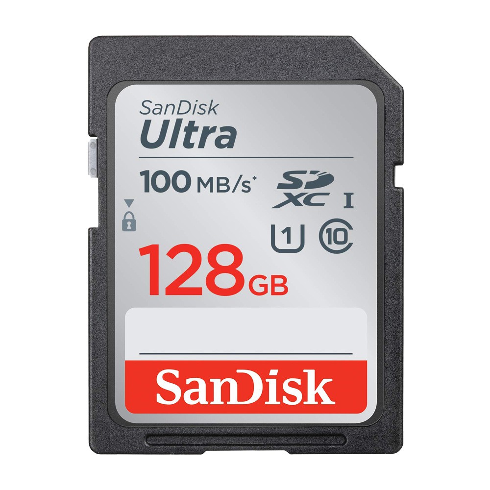 Thẻ nhớ Máy Ảnh SDXC SanDisk Ultra 128GB C10 U1 140MB/s (Xám)