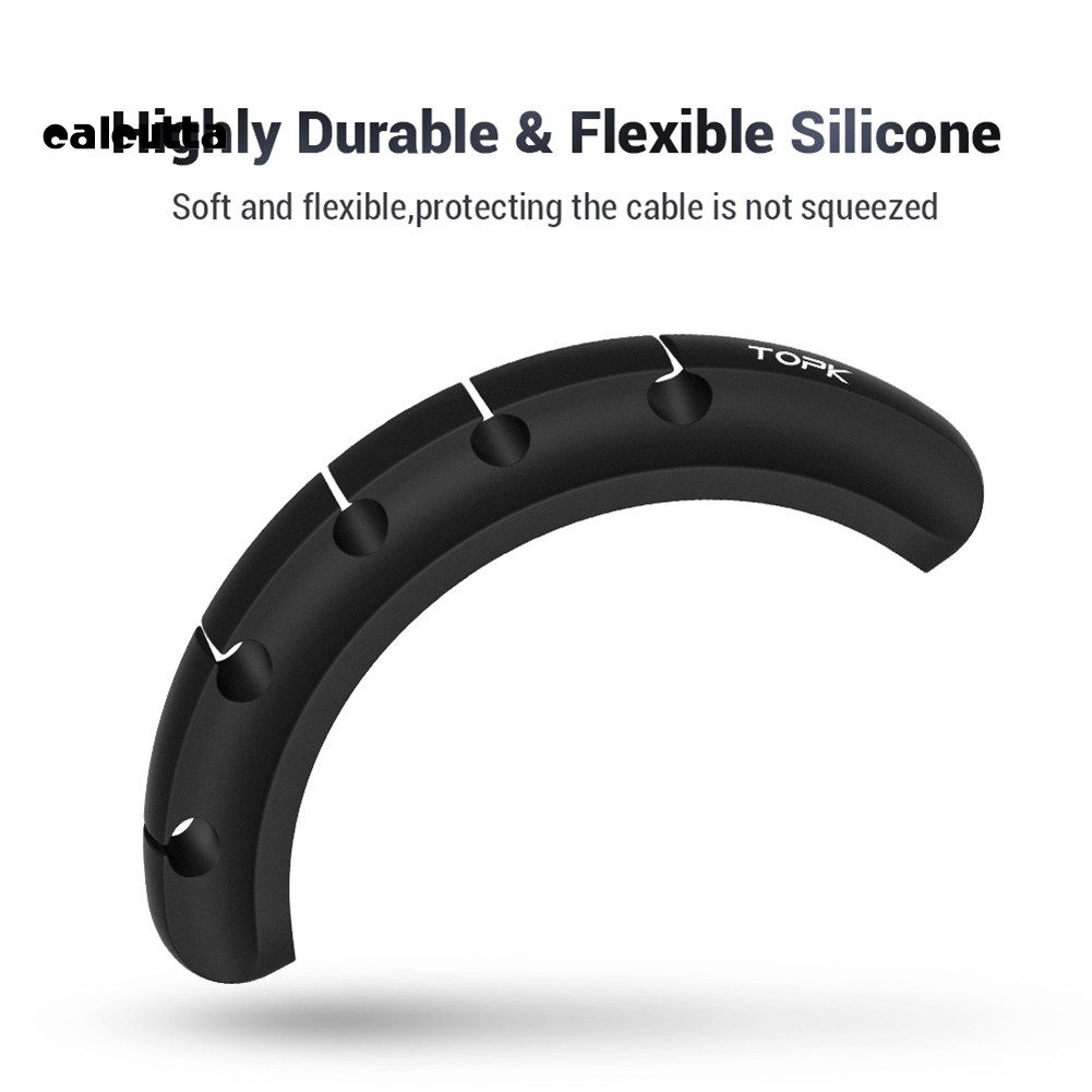 Kẹp giữ dây cáp gọn gàng bằng silicon cao cấp