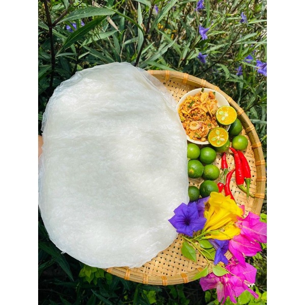 Set Bánh Tráng Phơi Sương Muối Tép Hành Phi [ 500Gr Bánh + 200Gr Hành Phi]