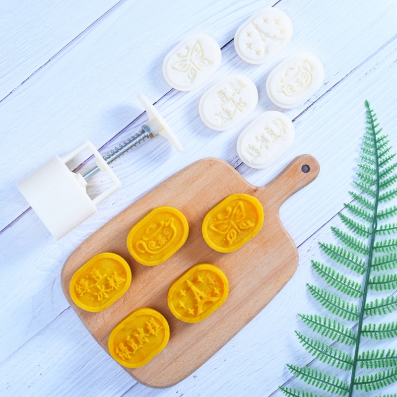 Khuôn Làm Bánh Trung Thu 50g Bằng Nhựa Tiện Dụng Diy