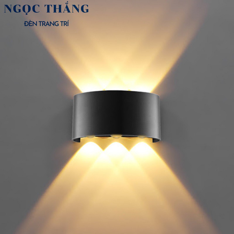 Đèn Led hắt tường treo tường trang trí trong nhà ngoài trời 2 bóng 4 bóng 6 bóng 8 bóng Led 220V VNT624 Ngọc Thắng