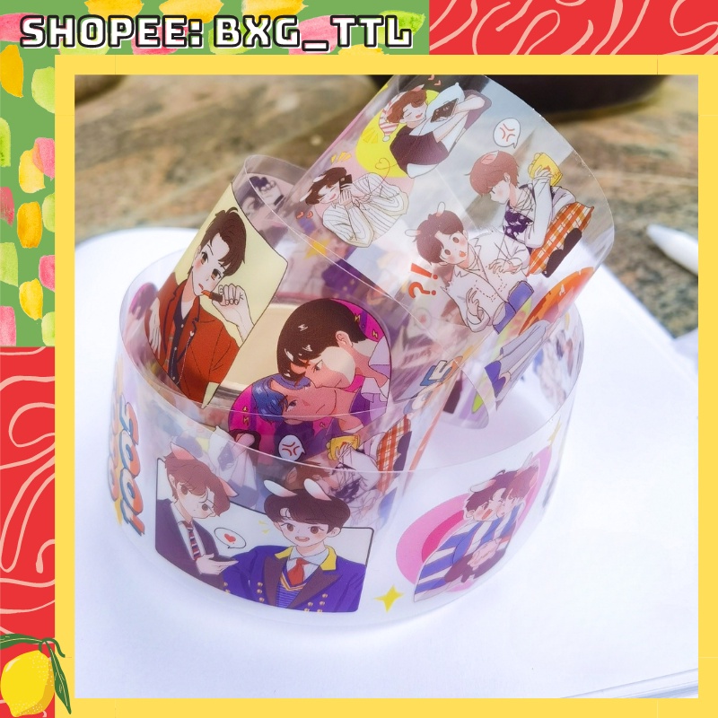 WASHI HÌNH BJYX BÁC QUÂN NHẤT TIÊU - STICKER HÌNH TIÊU CHIẾN, VƯƠNG NHẤT BÁC TRẦN TÌNH LỆNH