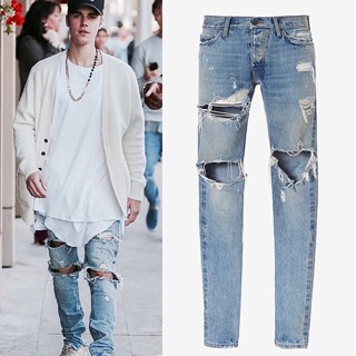 Jeans rách nam. Note size giúp shop