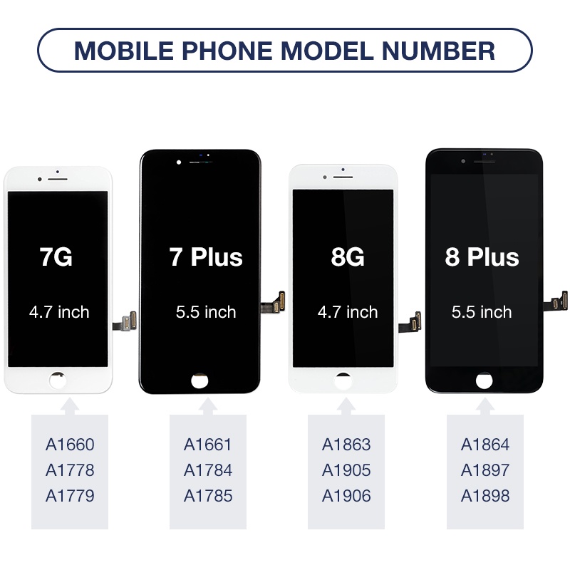 Dành Cho iPhone 6S 7 8 Màn Hình Hiển Thị Màn Hình Cảm Ứng Hoàn Chỉnh Màn Hình LCD Hội Nút Home Camera Trước AAA+++