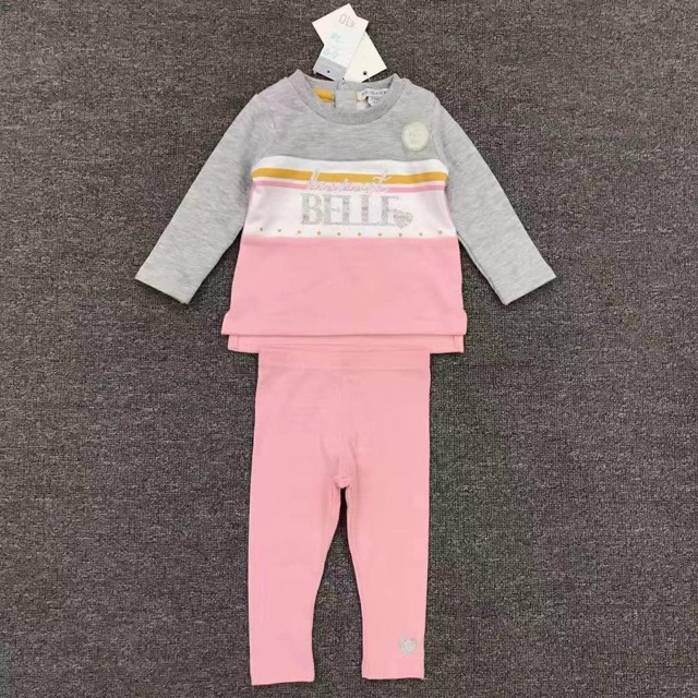 Bộ nỉ Belle hồng ghi | BigBuy360 - bigbuy360.vn