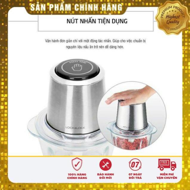 [HÀNG CAO CẤP CHÍNH HÃNG] Máy Xay Thịt cối thủy tinh Lock&Lock EJM161 350w 1,2L