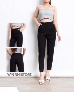 Quần baggy 2 cúc lệch