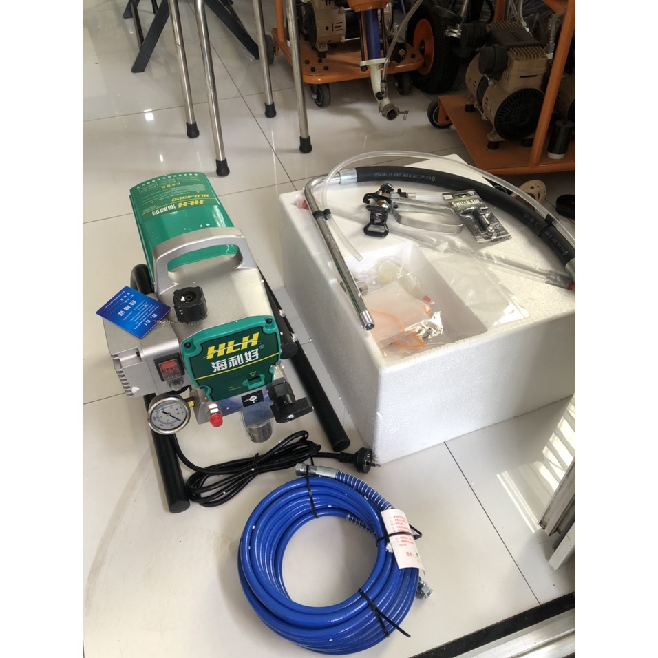 Máy Phun Sơn PISTON CAO CẤP Sơn Nước Dầu EPOXY HLH-4500
