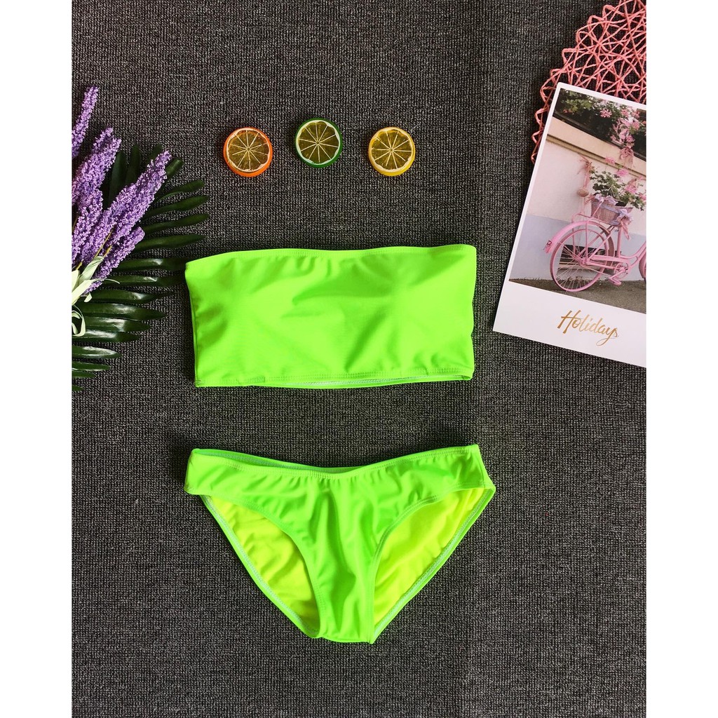 Bikini form áo ống dạ quang (2 màu) | BigBuy360 - bigbuy360.vn