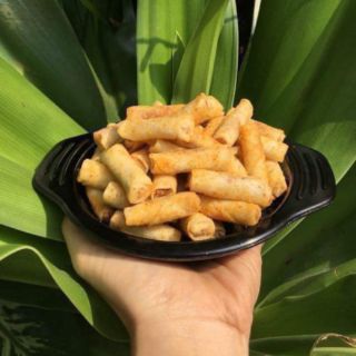 SNack CHẢ GIÒ TÔM SẤY MINI ĂN LIỀN