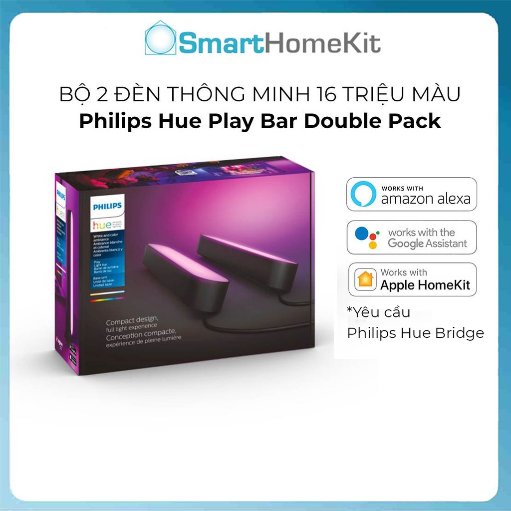 Đèn thông minh Philips Hue Play Bar - đèn trang trí đồng bộ màn hình cho TV và PC
