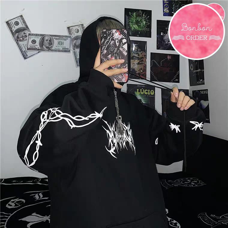 ÁO HOODIE ULZZANG HÌNH ĐỘC