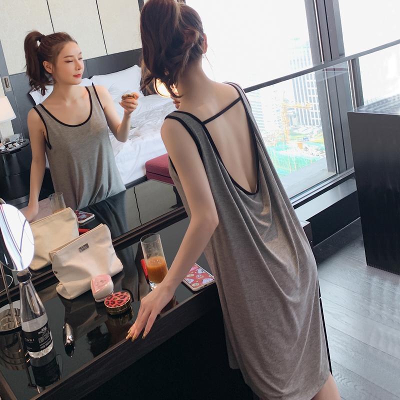 Đồ ngủ Sát Nách Dáng Rộng Hở Lưng Size Lớn  Cho Nữ