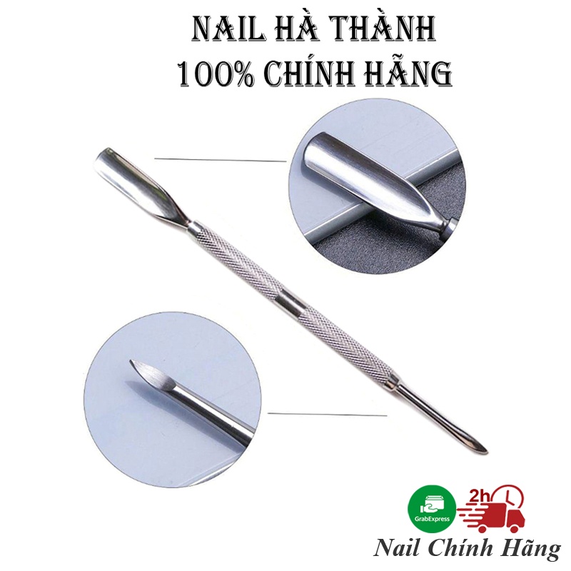 Cây đẩy da chết nail, cây sủi da inox 2 đầu cao cấp Jeliva Chính Hãng