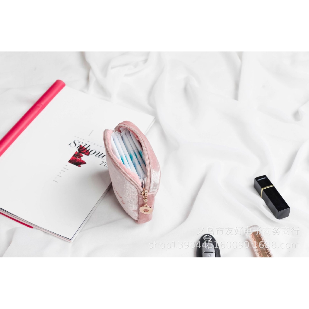 Túi đựng băng vệ sinh thiết kế nhỏ gọn dễ thương tiện dụng