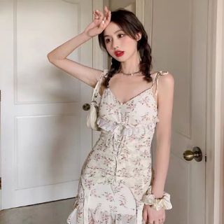 Đầm dây hoa cót eo Spice Girl size SML