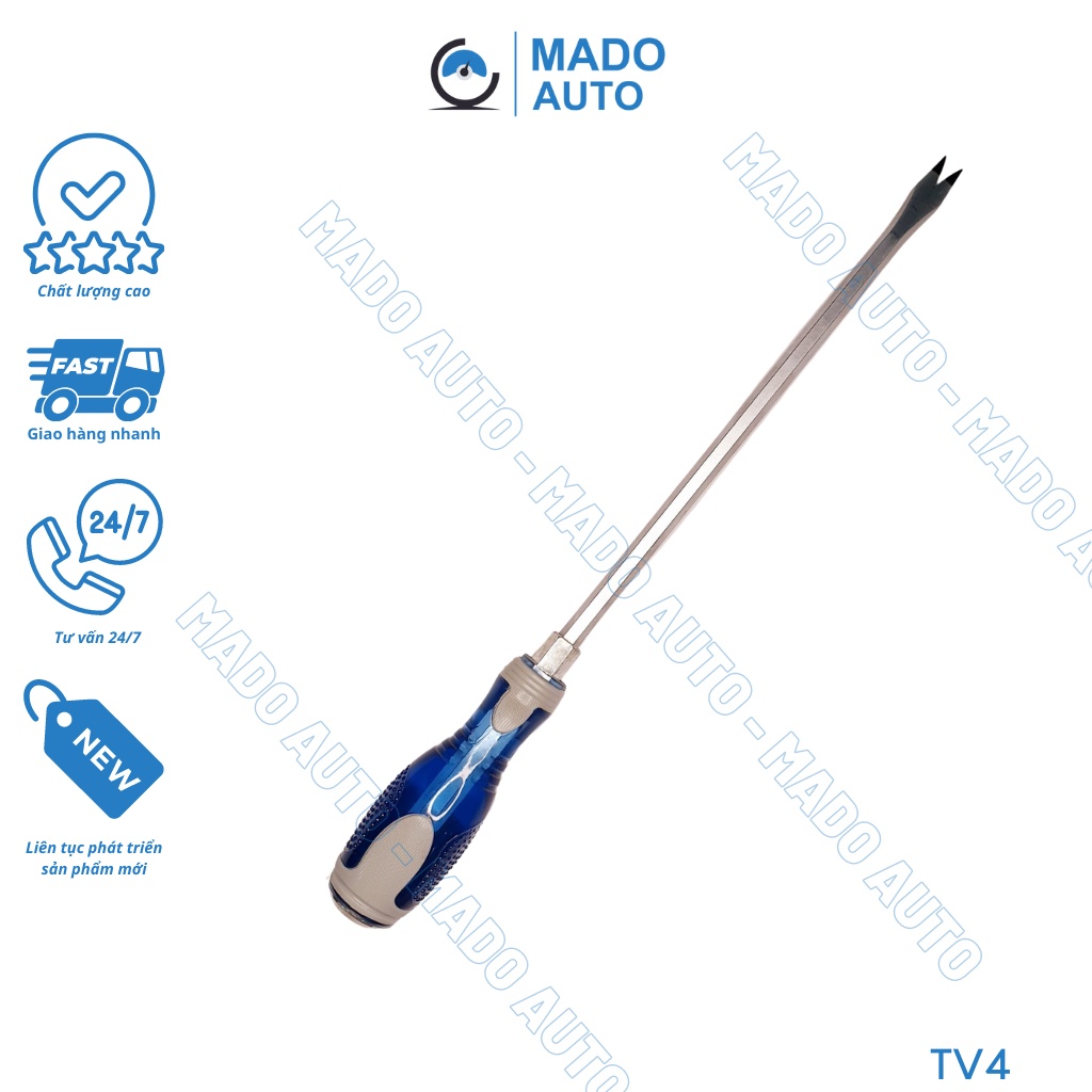 Tô vít gỡ ghim làm từ thép không gỉ đầu nam châm chắc khỏe nhể ghim bọc ghế da ô tô chuyên dụng MADO Auto TV4