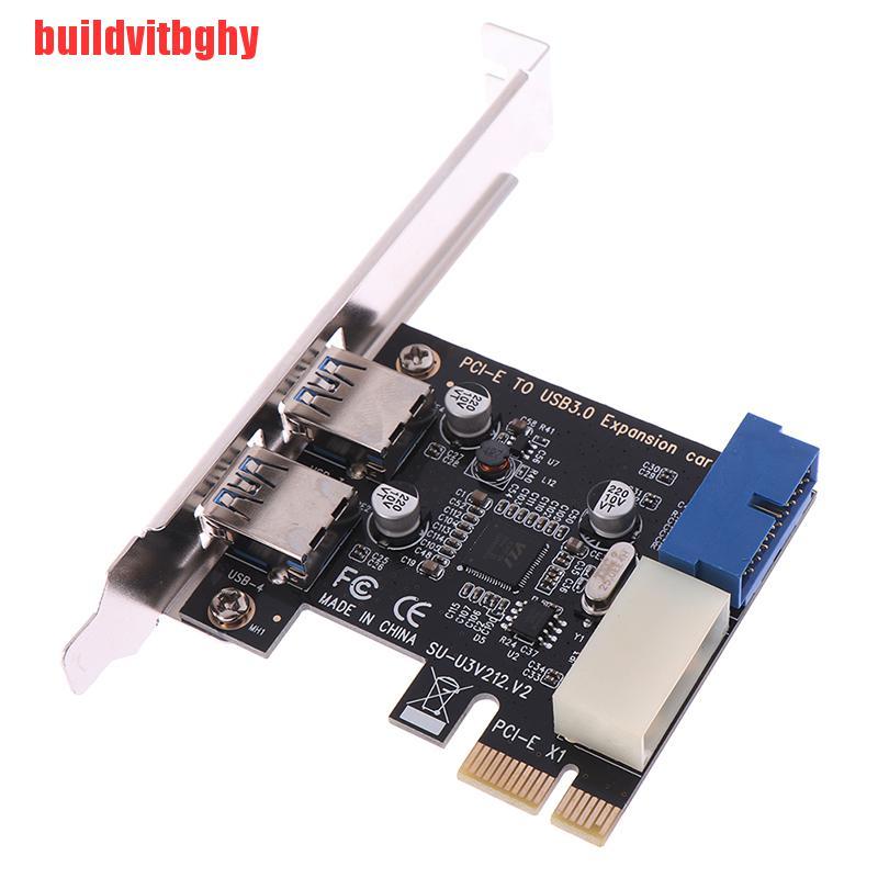 Bảng Mạch Pci Express Usb 3.0 2 Cổng Có Thẻ Điều Khiển 4 Pin & 20 Pin Ihl