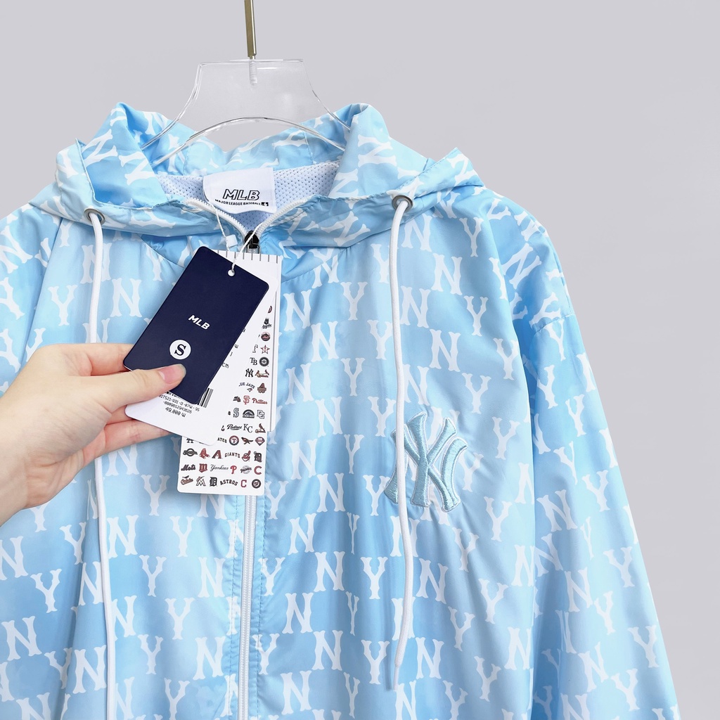 Áo Khoác M.L.B Chất Dù Thoáng Mát, Hàng VNXK Đầy Đủ Tag.