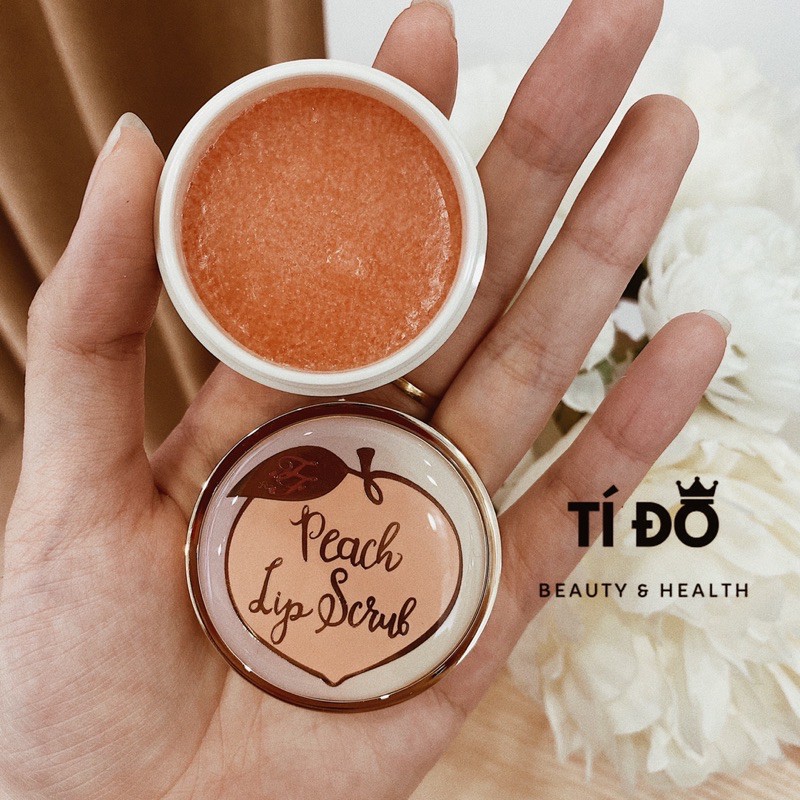 TOO FACED - Son Dưỡng/Tẩy Da Chết Môi Đẫm Mùi ĐÀO 🍑