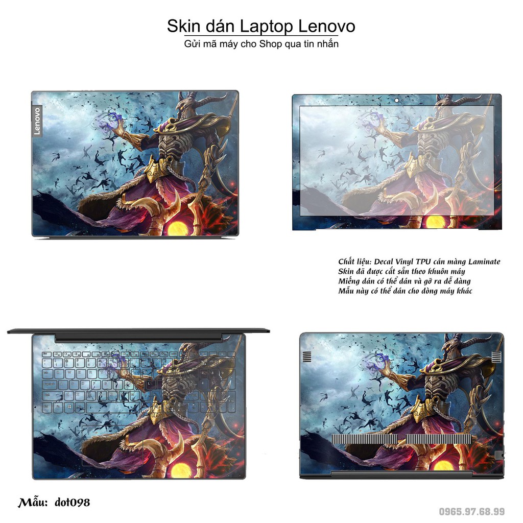 Skin dán Laptop Lenovo in hình Dota 2 _nhiều mẫu 17 (inbox mã máy cho Shop)