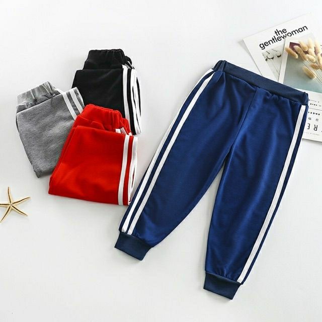 COMBO 4 QUẦN THỂ THAO 2 SỌC CHO BÉ