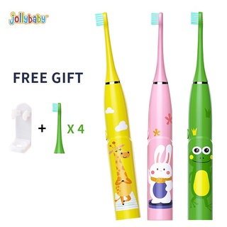 Banner Bàn chải điện trẻ em, bàn chải đánh răng lông mềm rung siêu âm, chống nước IPX7, sạc USB, 5 mức điều chỉnh