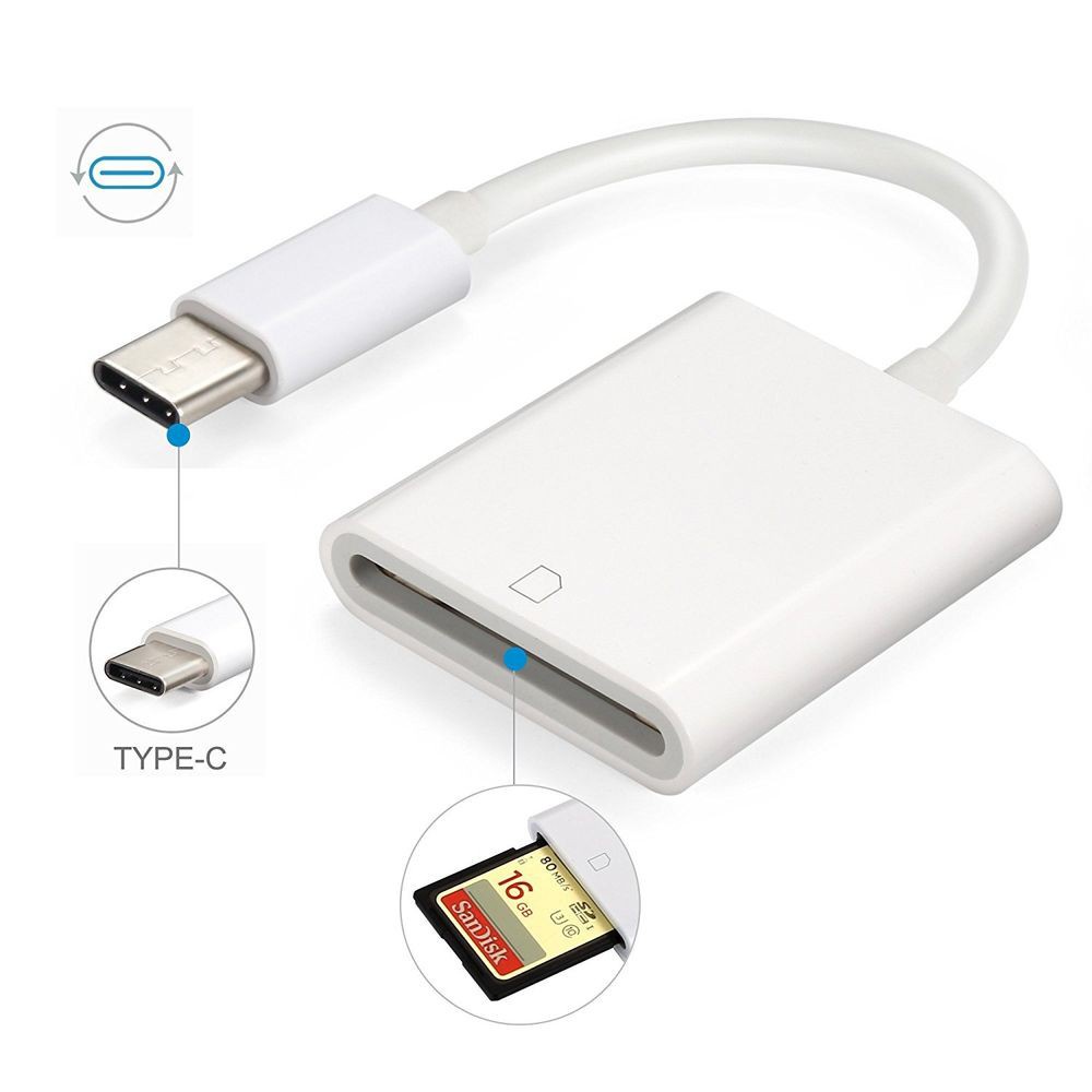 Đầu đọc thẻ nhớ SD SDXC cho điện thoại Android USB Type C, máy tính bảng