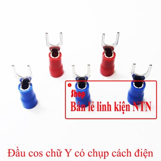 Đầu cos chữ Y có chụp cách điện