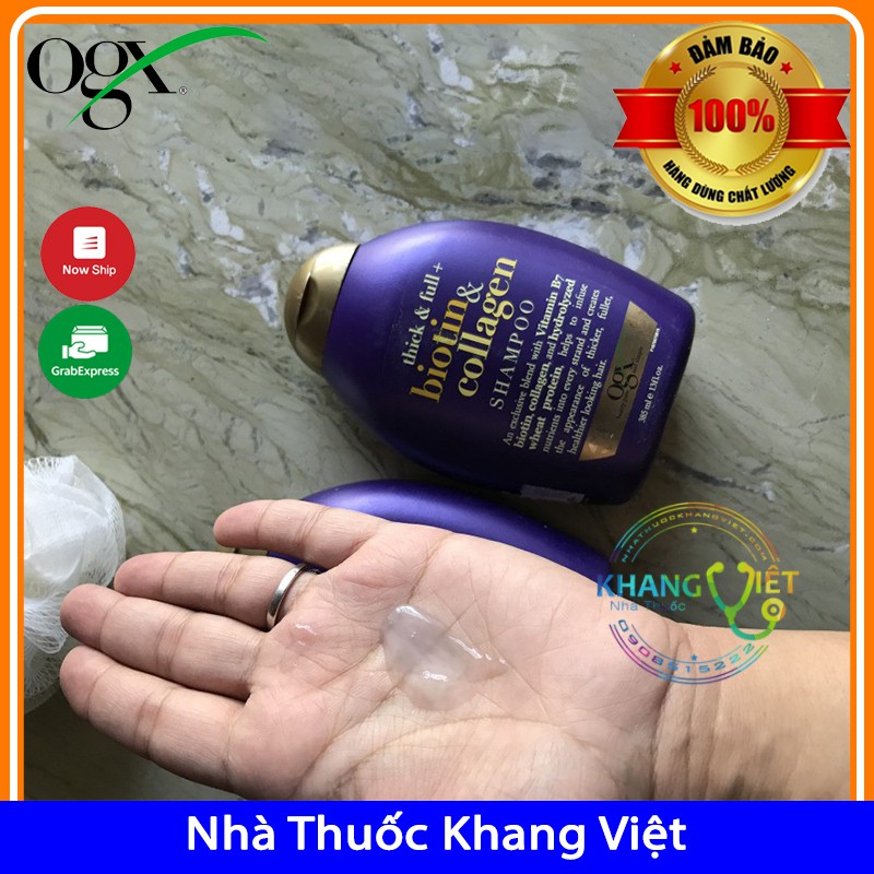 Biotin Shampoo  Dầu Gội Biotin &amp; Collagen - Thick &amp;Full Biotin Collagen 385ml - Thách Thức Tóc Gãy Rụng